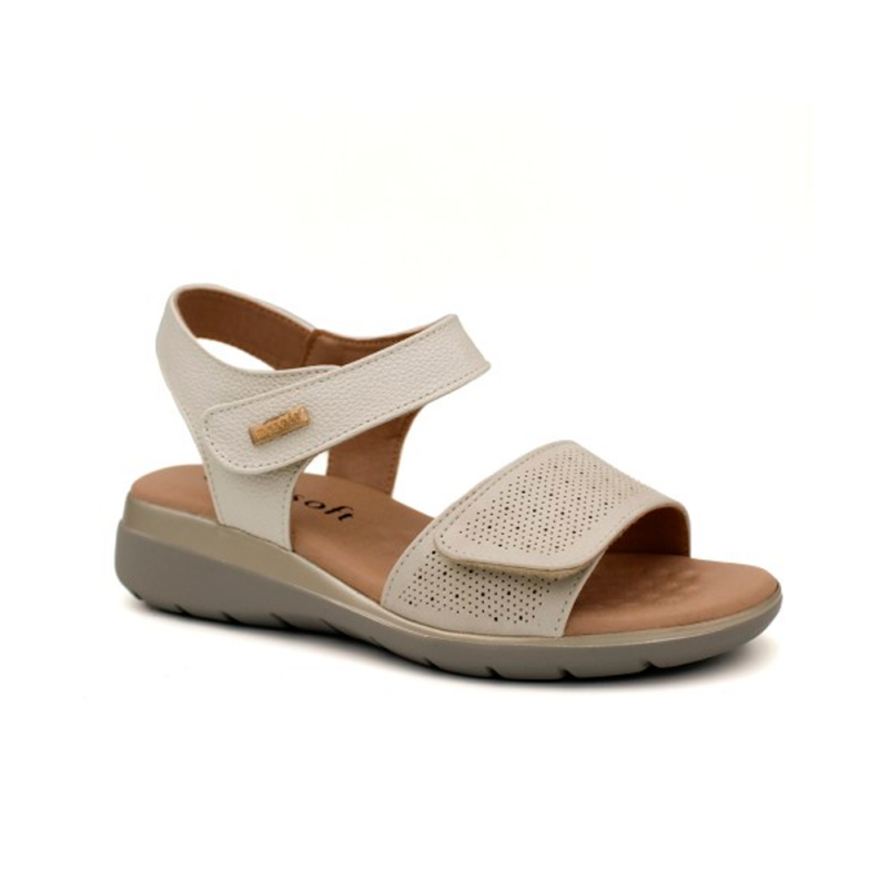 Sandalias Planas Mujer Mysoft 001 Beig