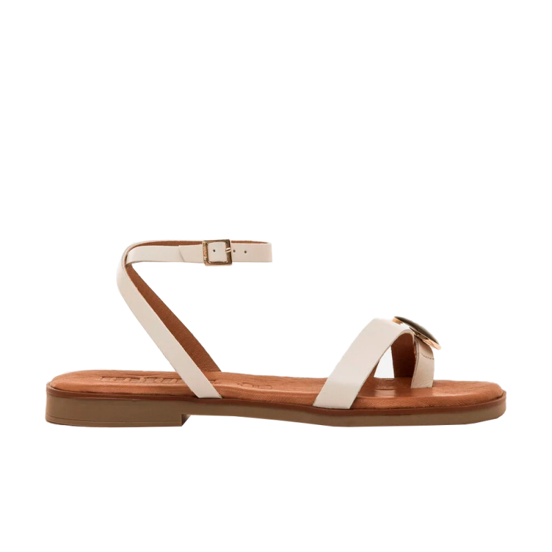 Sandalias Planas Mujer Mustang 55931 Hielo