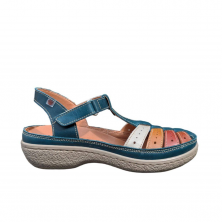 Sandali Bassi Donna Laura Azaña 11985 Blu Navy