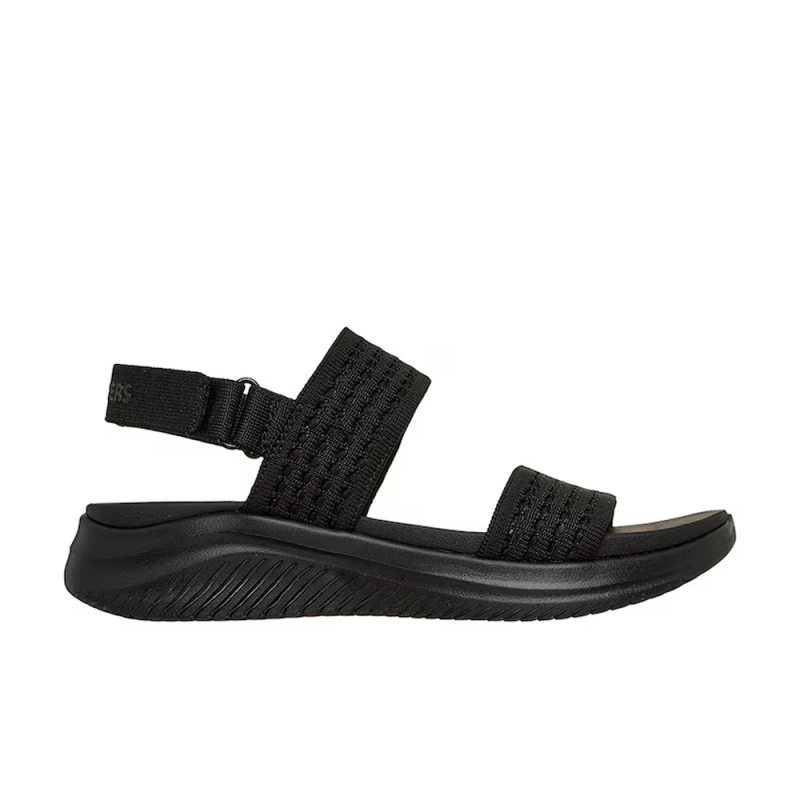 Sandalias Planas Mujer Skechers Ultra Flex 3.0 All About U Negro-Negro