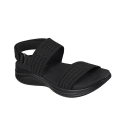 Sandalias Planas Mujer Skechers Ultra Flex 3.0 All About U Negro-Negro