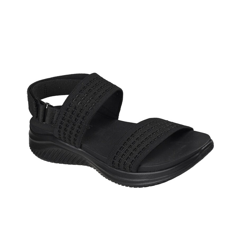 Sandalias Planas Mujer Skechers Ultra Flex 3.0 All About U Negro-Negro
