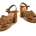 Sandalias Casual de Mujer MTNG COYOTE Marron 60738