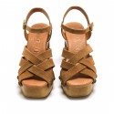 Sandalias Casual de Mujer MTNG COYOTE Marron 60738