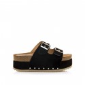 Sandalias Casual de Mujer MTNG EVERLY Negro 60737