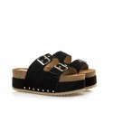 Sandalias Casual de Mujer MTNG EVERLY Negro 60737