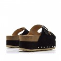 Sandalias Casual de Mujer MTNG EVERLY Negro 60737