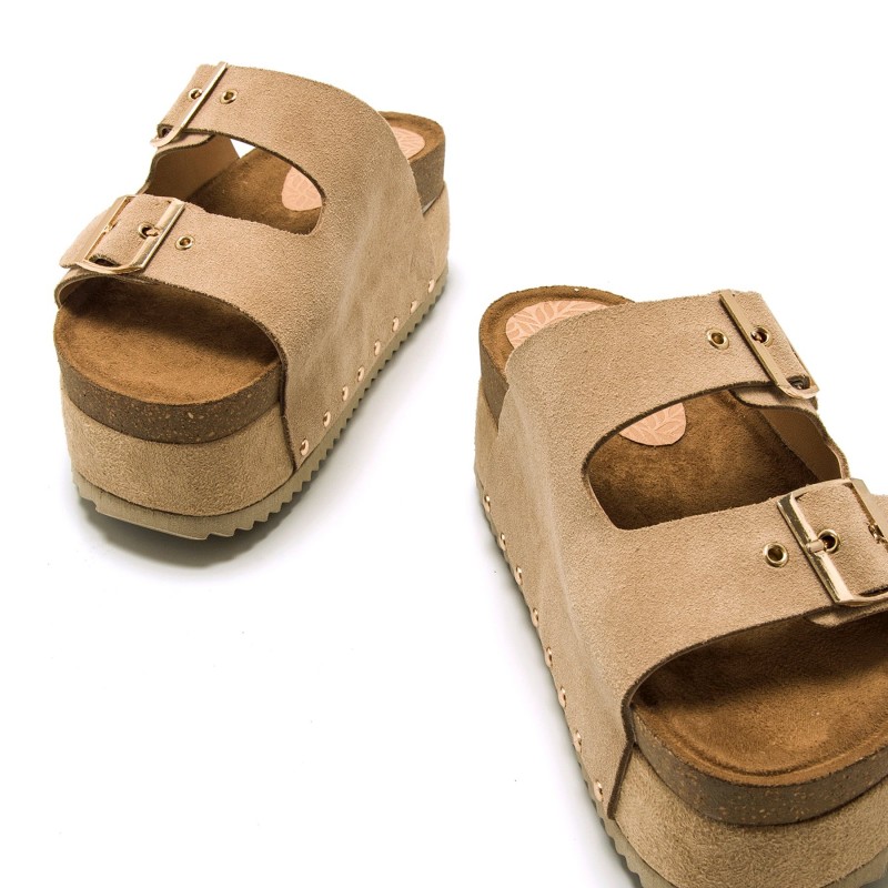 Sandalias Casual de Mujer MTNG EVERLY Marron 60736