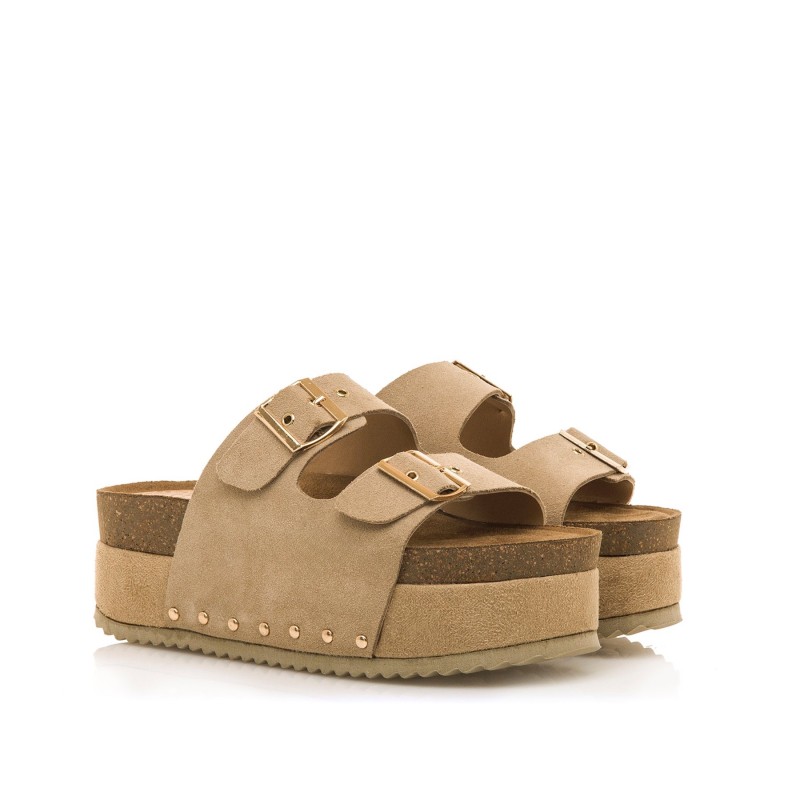 Sandalias Casual de Mujer MTNG EVERLY Marron 60736