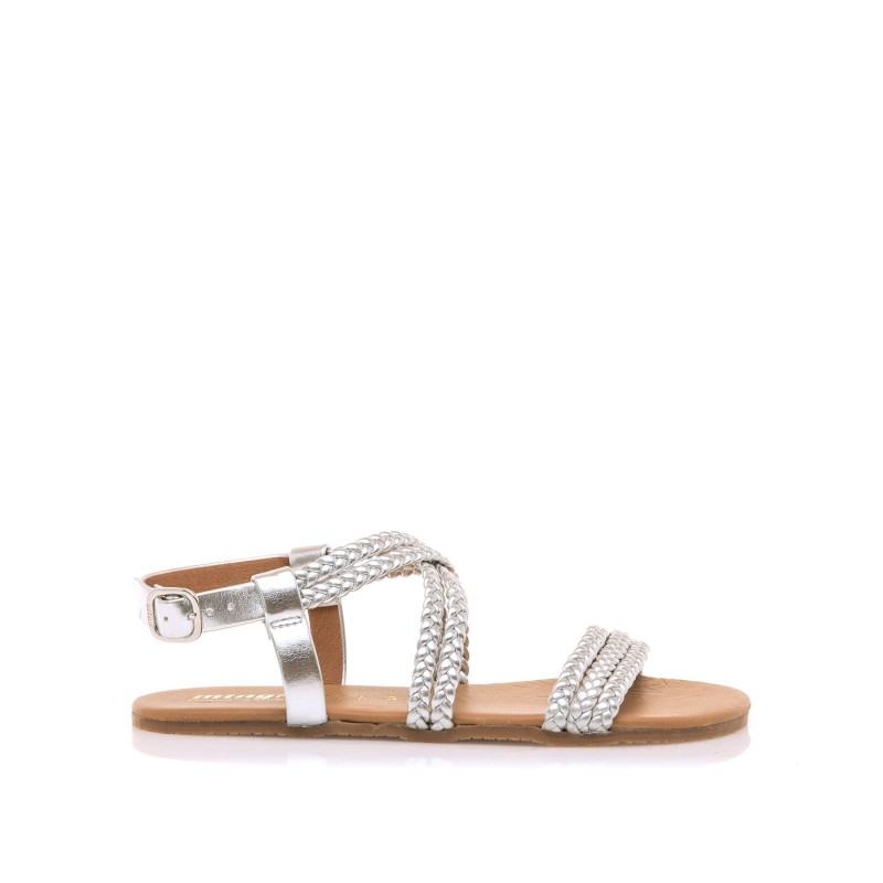 Sandalias Casual de Mujer MTNG FREE-CLEO Plata 62729