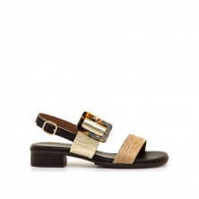 Sandalias Casual de Mujer MTNG INES Oro 62702