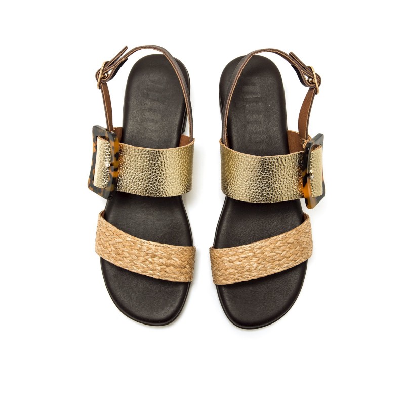 Sandalias Casual de Mujer MTNG INES Oro 62702