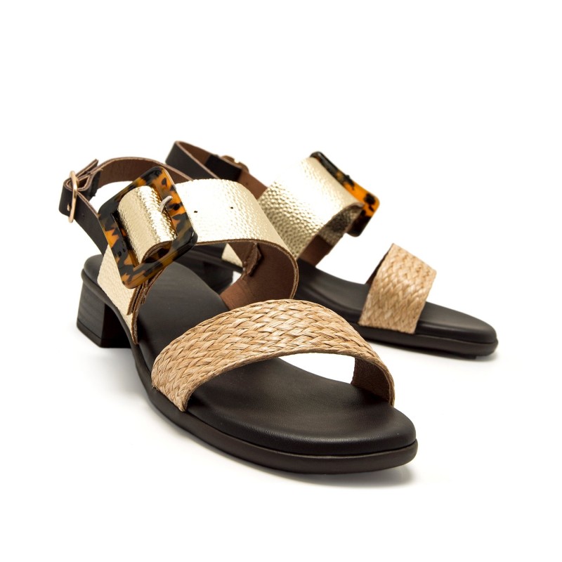 Sandalias Casual de Mujer MTNG INES Oro 62702