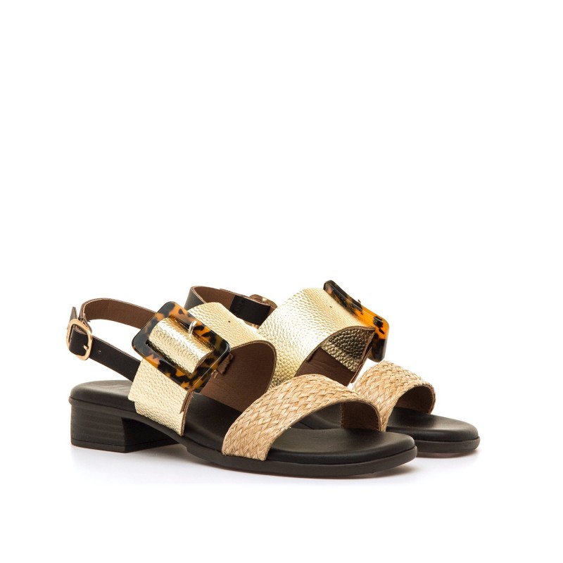 Sandalias Casual de Mujer MTNG INES Oro 62702