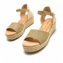 Sandalias Casual de Mujer MTNG LITA Oro 60617