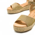 Sandalias Casual de Mujer MTNG LITA Oro 60617