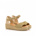 Sandalias Casual de Mujer MTNG LITA Oro 60617