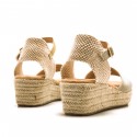 Sandalias Casual de Mujer MTNG LITA Oro 60617