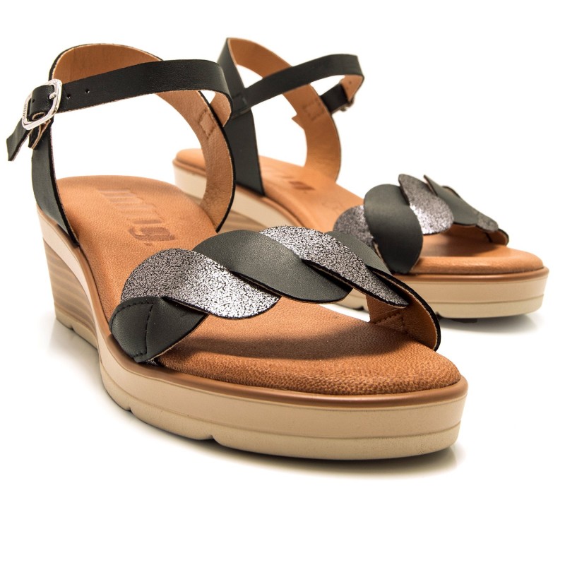 Sandalias Casual de Mujer MTNG MARIELLA Negro 61108