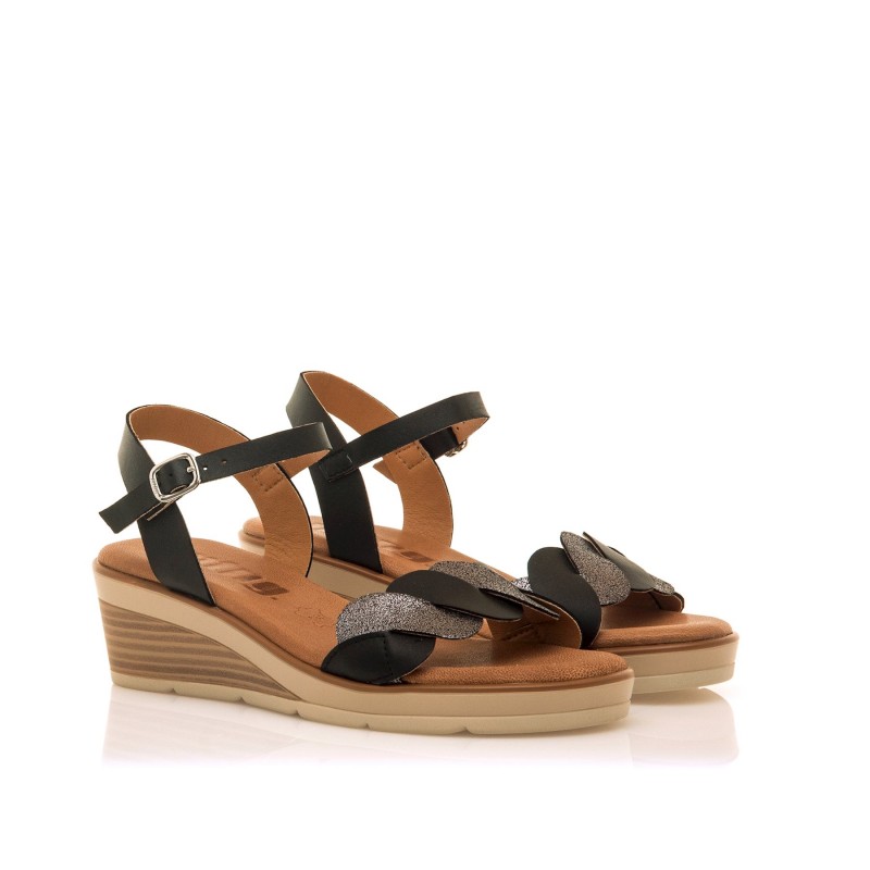 Sandalias Casual de Mujer MTNG MARIELLA Negro 61108