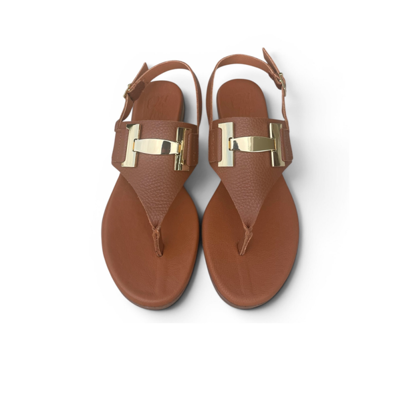Sandalias Planas Mujer Oh My Sandals 5860 Cuero