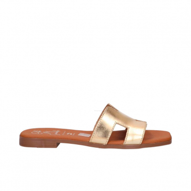 Sandalias Planas Mujer Oh My Sandals 5810 Oro