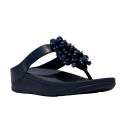 Sandalias Planas Mujer Fitflop Fino Bead-Cluster Marino