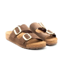 Sandalias Planas Mujer Yokono Jerba Marron