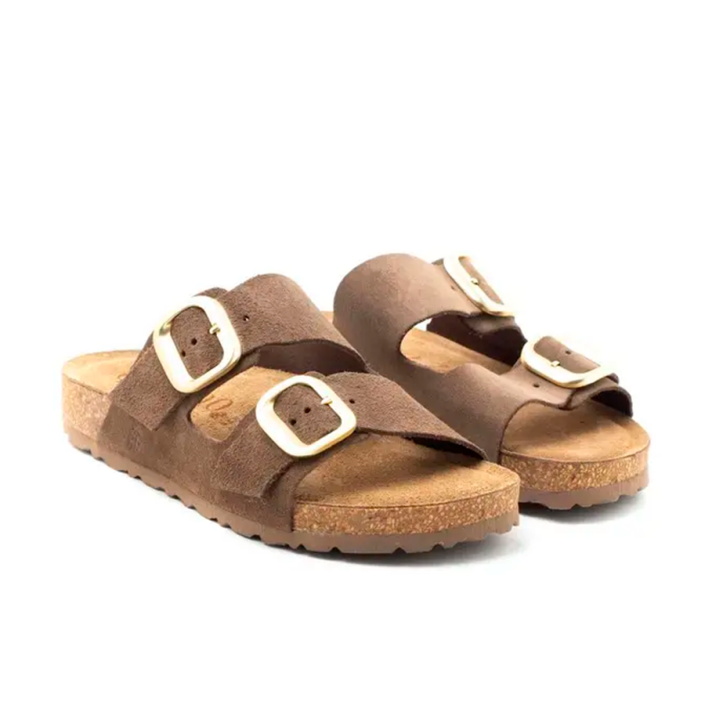 Sandalias Planas Mujer Yokono Jerba Marron