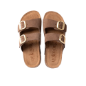 Sandalias Planas Mujer Yokono Wiwi Marron