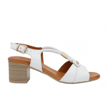 Sandalias de Tacón Mujer 48 Hrs 5105 Blanco