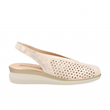 Sandalias Planas Mujer Pitillos 10370 Oro