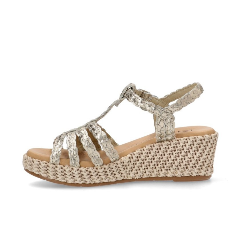 Cuñas Mujer Pitillos 10565 Oro