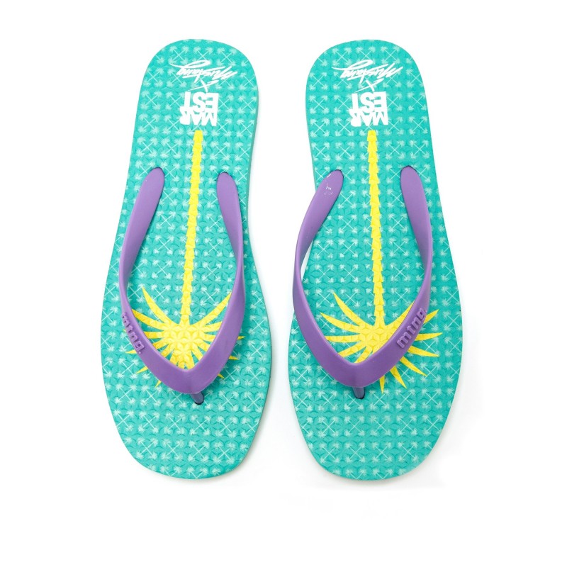 Chanclas Casual de Mujer MTNG MAREST Verde 62991