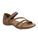 Sandalias Planas Mujer Inter-Bios 4476 Kaki-Taupe