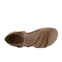 Sandalias Planas Mujer Inter-Bios 4476 Kaki-Taupe
