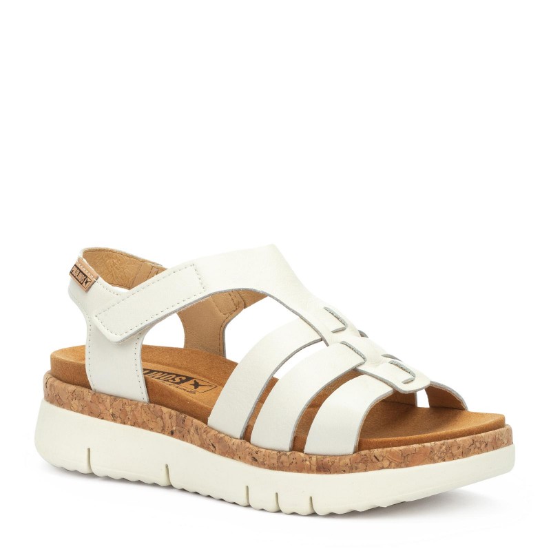 Sandalias cuña Pikolinos PALMA W4N beige