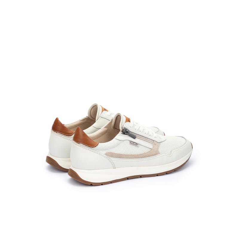 Deportivo con cordones y cremallera para hombre Pikolinos GETAFE M2B beige