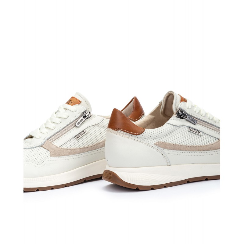 Deportivo con cordones y cremallera para hombre Pikolinos GETAFE M2B beige