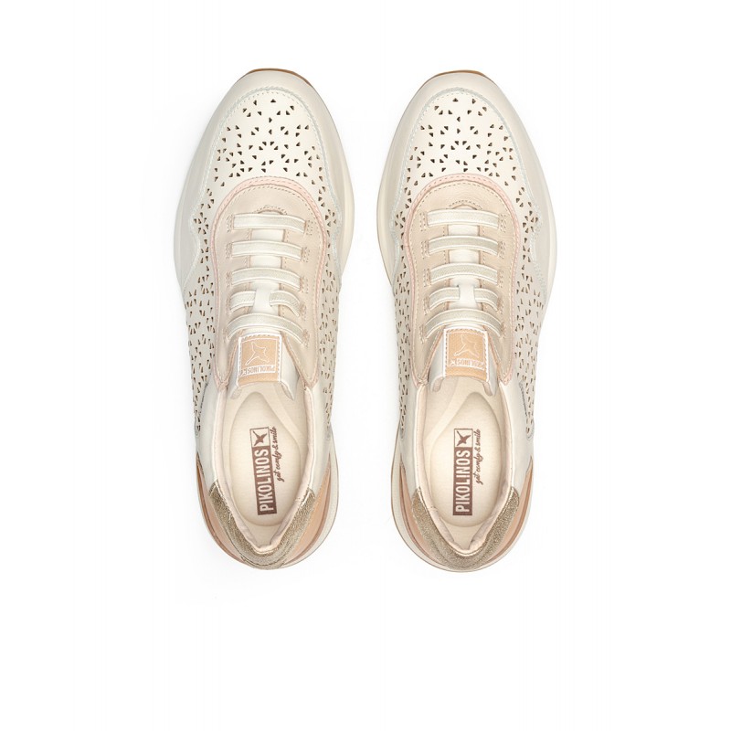 Deportivo calado con elásticos para mujer Pikolinos ARRECIFE W1M beige