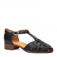 Zapatos semiabiertos Pikolinos VALENCIA W7D negro