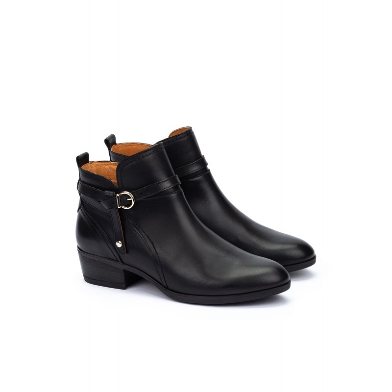 Botines de tacón Pikolinos DAROCA W1U negro