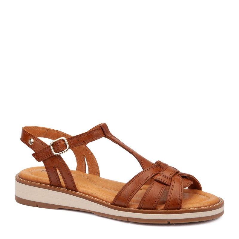 Sandalias planas Pikolinos ROQUETAS W9B marrón