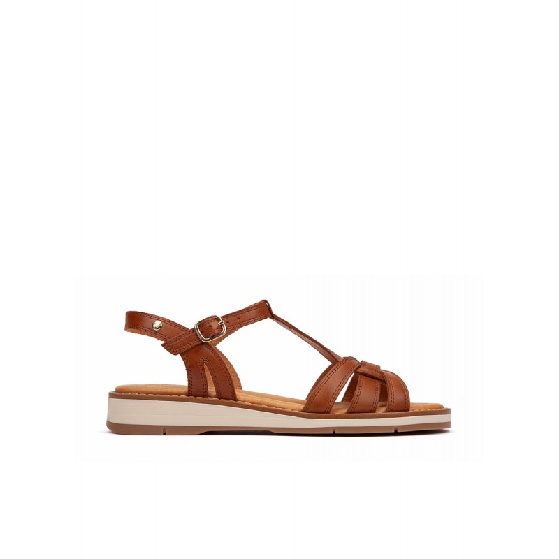Sandalias planas Pikolinos ROQUETAS W9B marrón