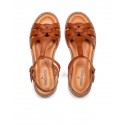 Sandalias planas Pikolinos ROQUETAS W9B marrón