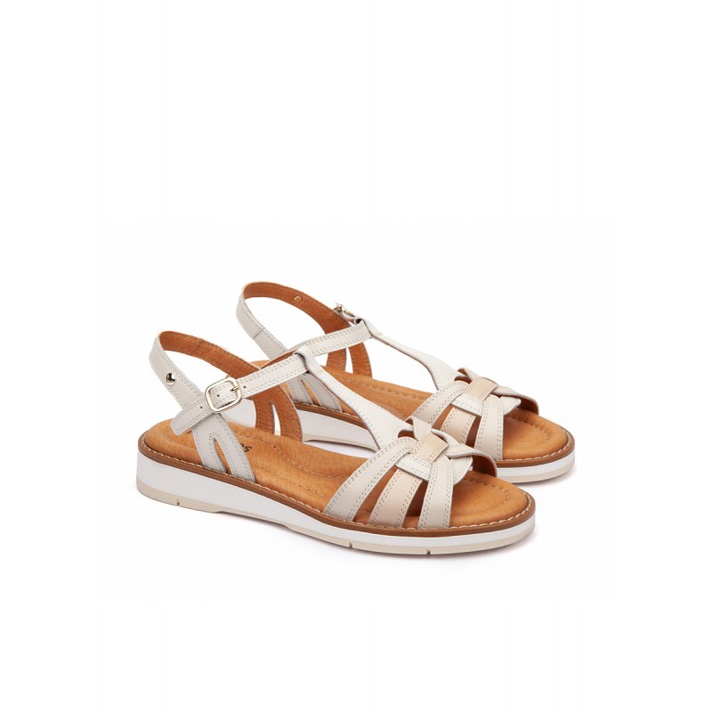 Sandalias planas Pikolinos ROQUETAS W9B beige
