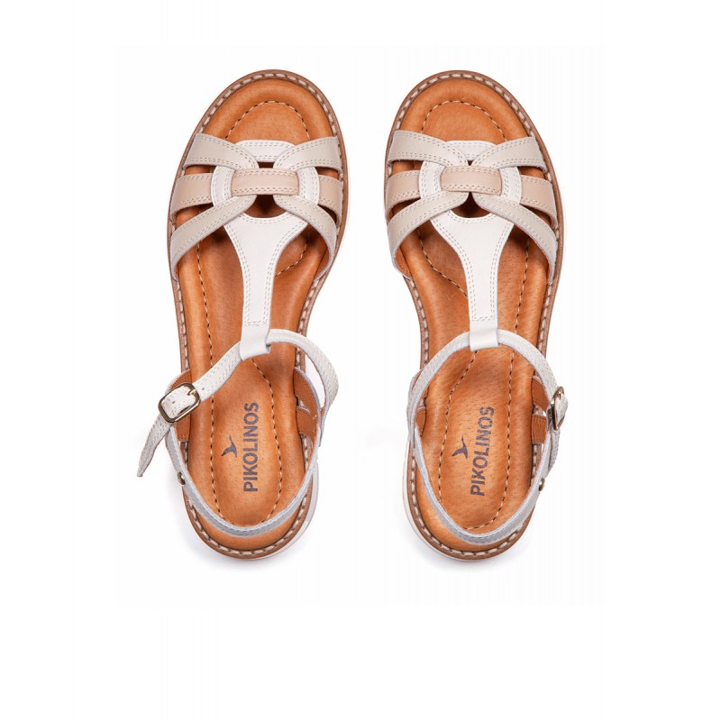 Sandalias planas Pikolinos ROQUETAS W9B beige