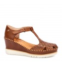 Sandalias cuña Pikolinos AGUADULCE W3Z marrón