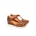 Sandalias cuña Pikolinos AGUADULCE W3Z marrón