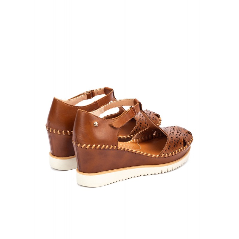 Sandalias cuña Pikolinos AGUADULCE W3Z marrón